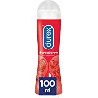 Los mejores  - Durex Lubricante Sabor y Aroma Fresa de Base Agua - 100 ml